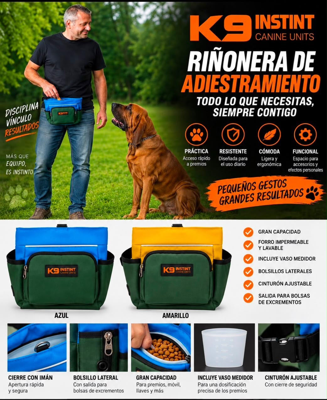 Bolsa de Entrenamiento y Premios para Perros | INSTINT K9 Gear